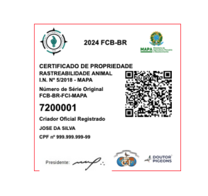 Certificado de Propriedade de Anilhas Rastreabilidade Animal MAPA (IN 5/2018)