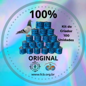 Anilhas Originais Oficiais 2026 FCB-BR/FCI - Kit 100 Unidades