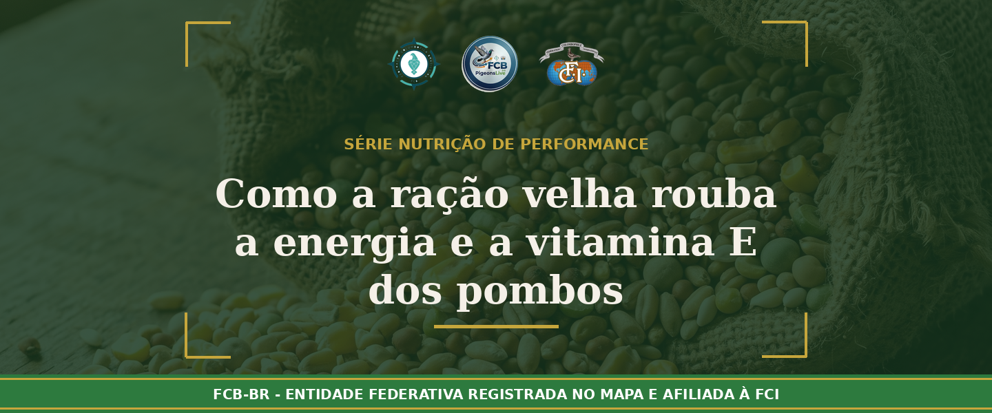 Como a Ração “Velha” Rouba a Energia e a Vitamina E dos Pombos