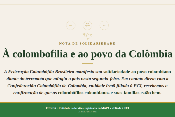 Nota de Solidaridad a Colombia